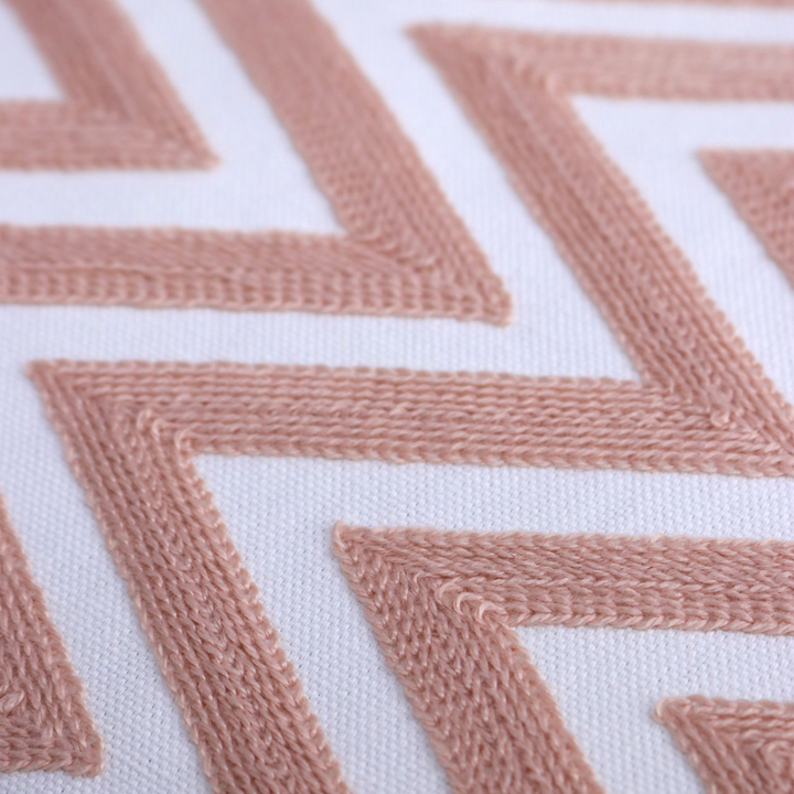 Set 2 coussins zigzag 45x45cm