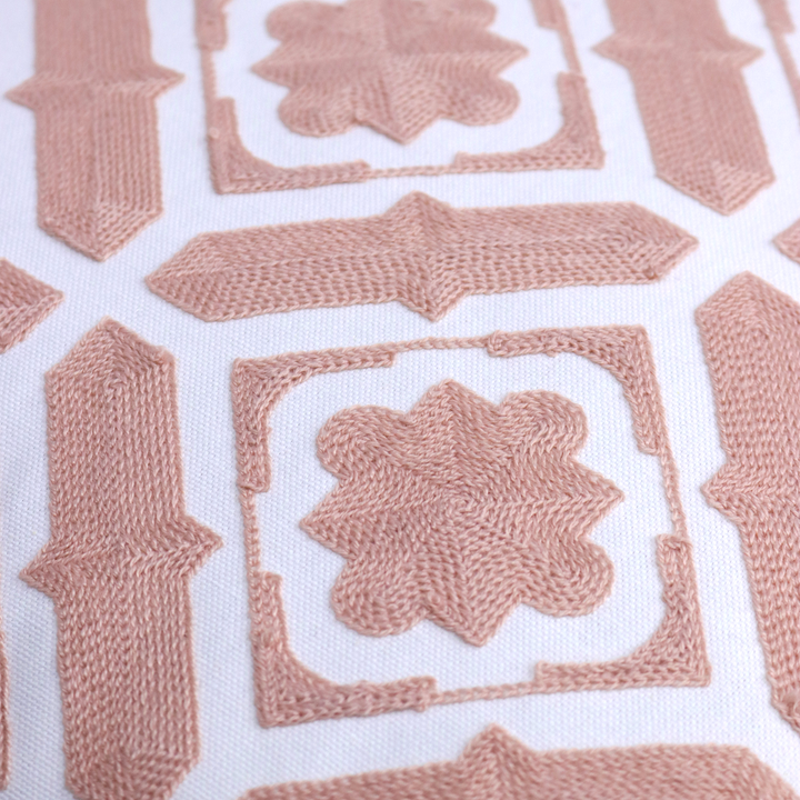 Set 2 coussins rose 45x45cm