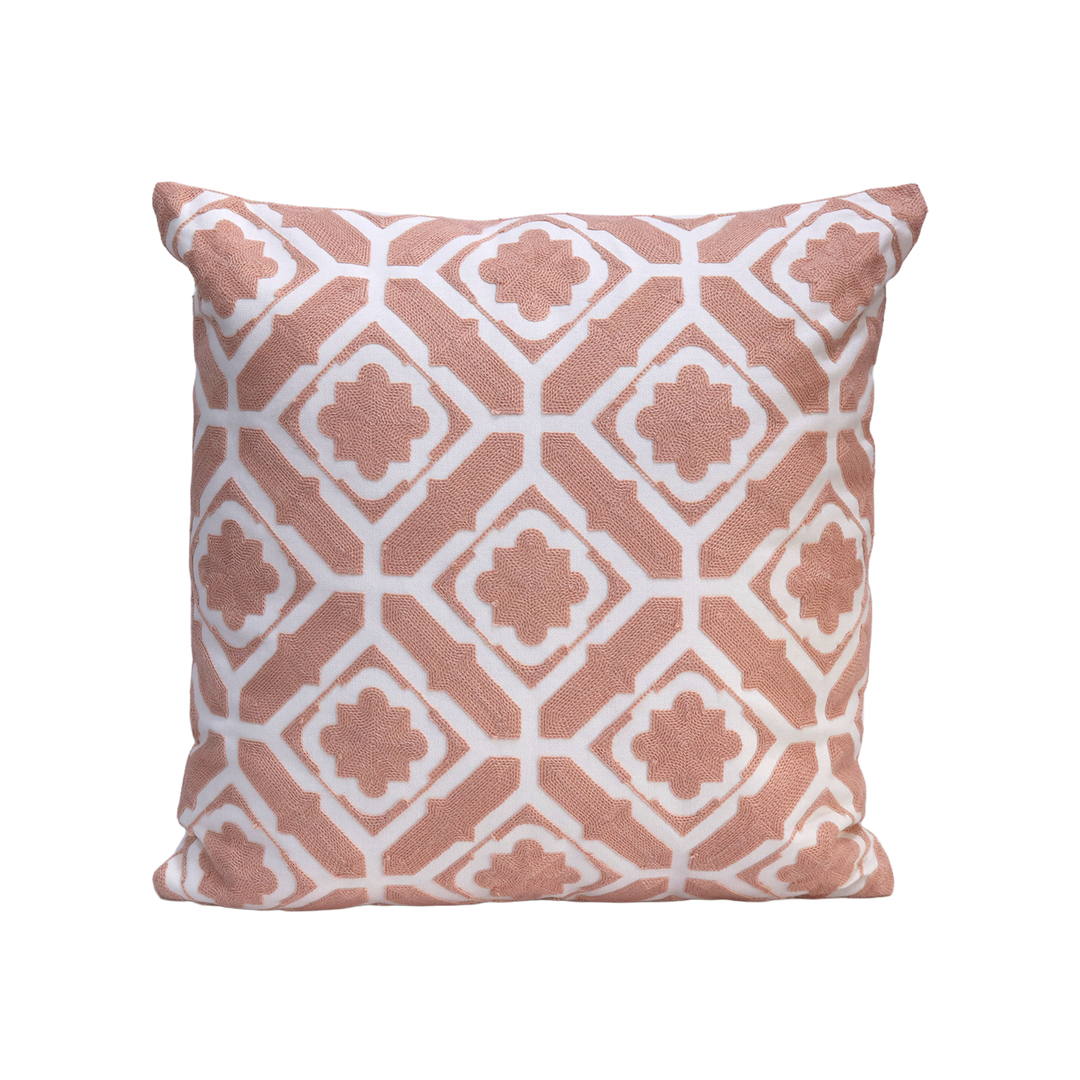 Set 2 coussins rose 45x45cm