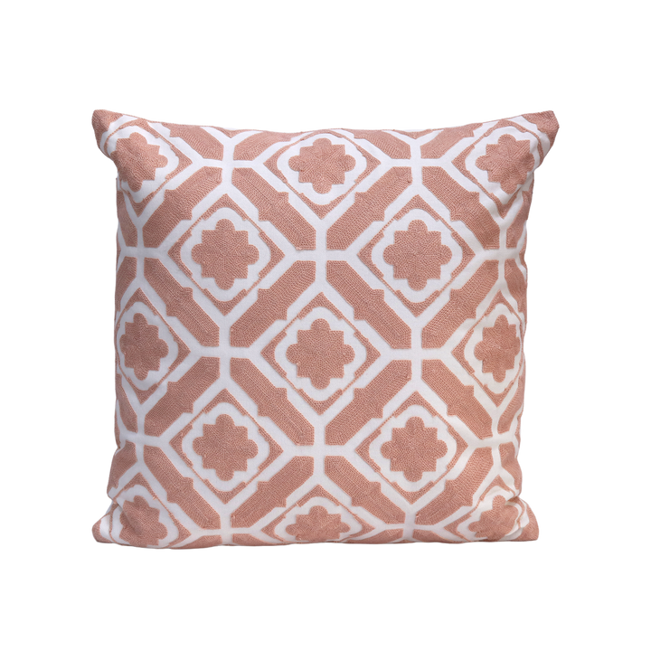 Set 2 coussins rose 45x45cm