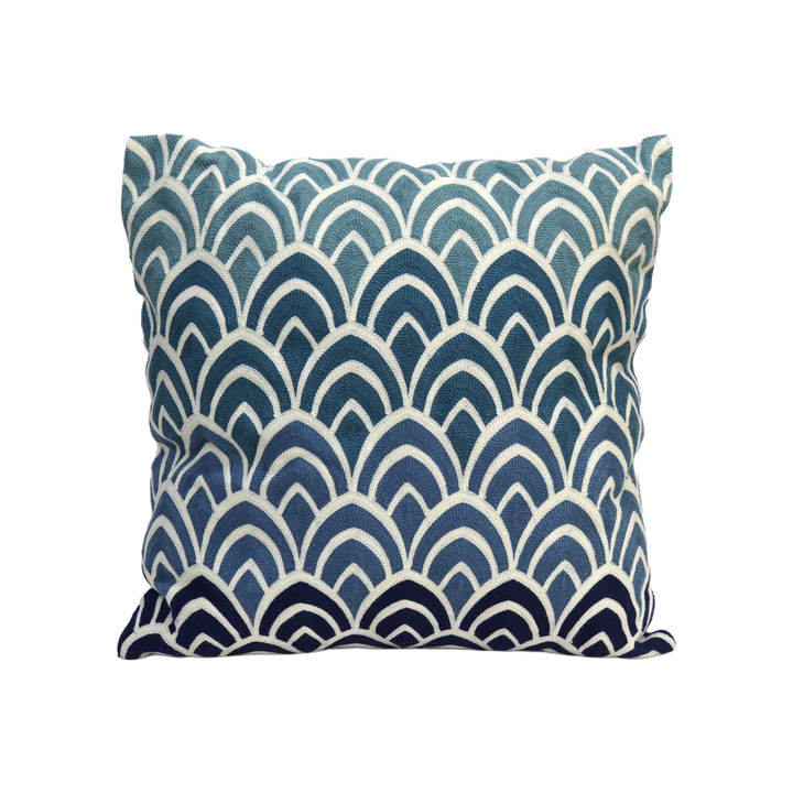 Set 2 coussins 45x45cm bleu