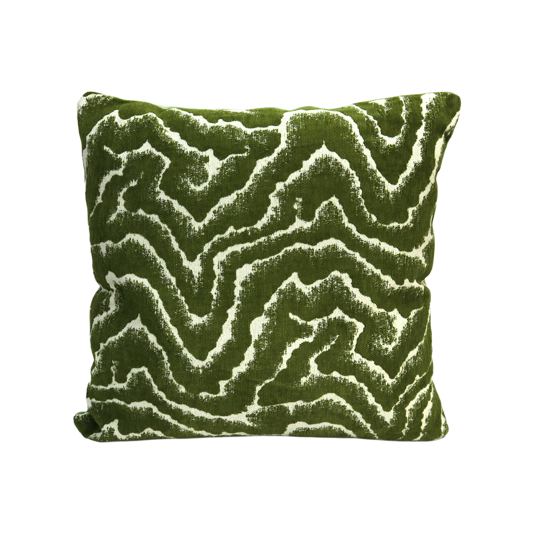 Set 2 coussins 45x45cm vert