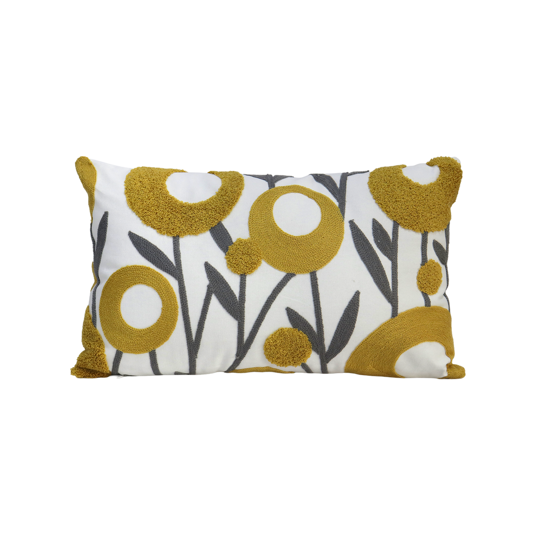 Set 2 coussins 45x45cm + 30x50cm fleur