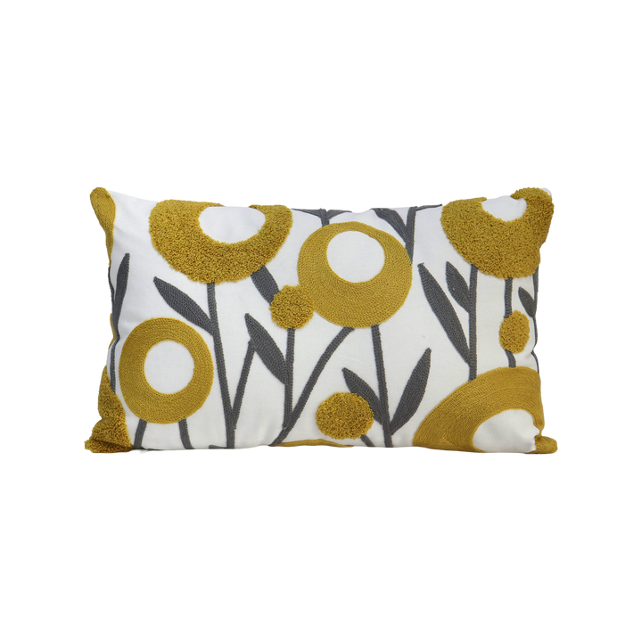Set 2 coussins 45x45cm + 30x50cm fleur