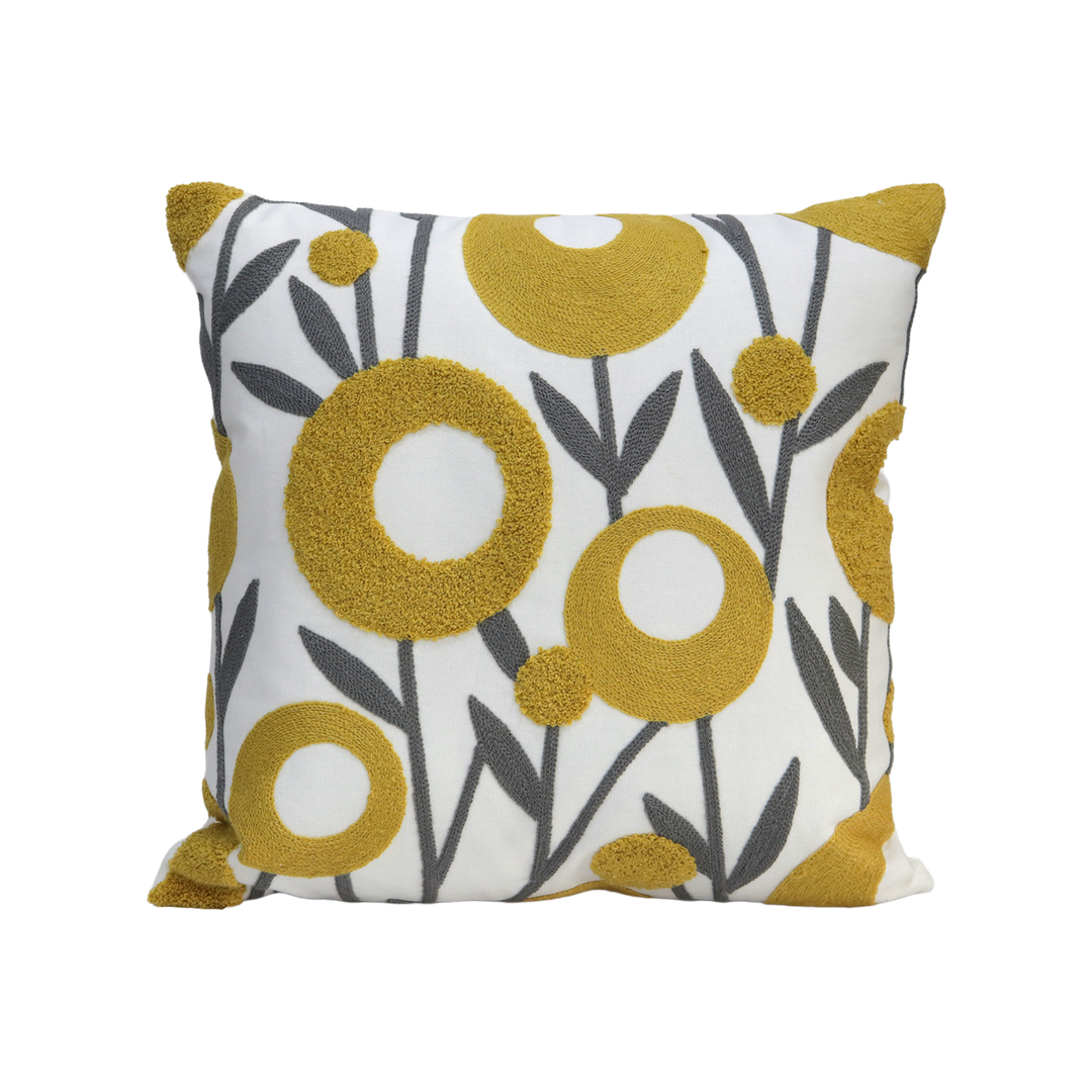 Set 2 coussins 45x45cm + 30x50cm fleur