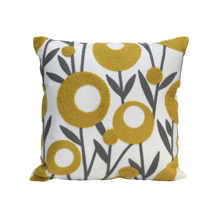 Set 2 coussins 45x45cm + 30x50cm fleur