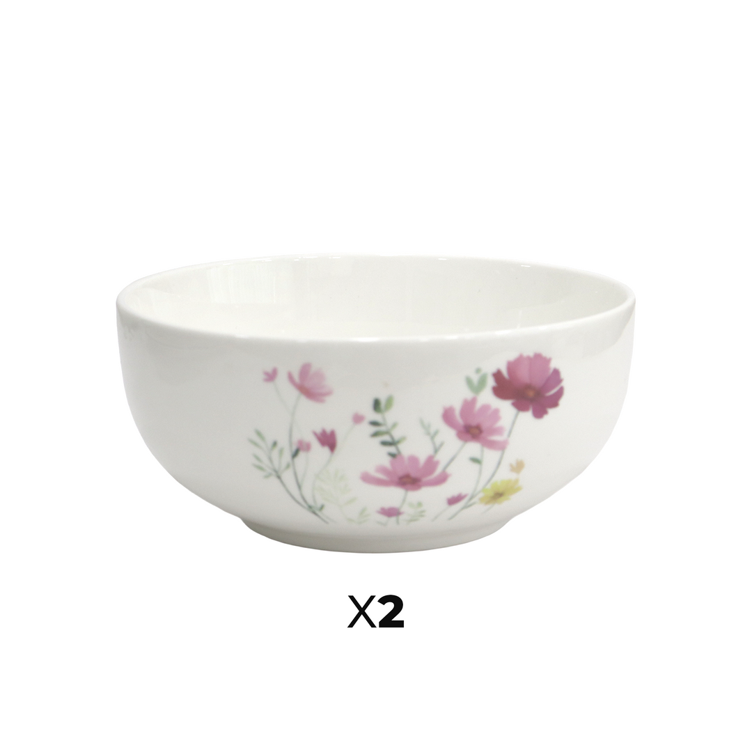Set 2 bols 13cm + 2 assiettes 20cm + 2 coffrets de mugs 350ML avec 2 notebook