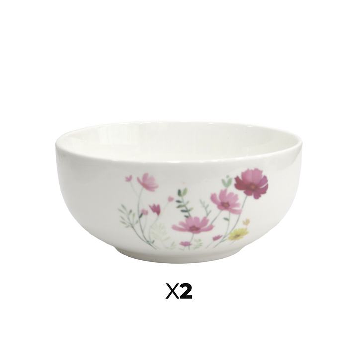 Set 2 bols 13cm + 2 assiettes 20cm + 2 coffrets de mugs 350ML avec 2 notebook