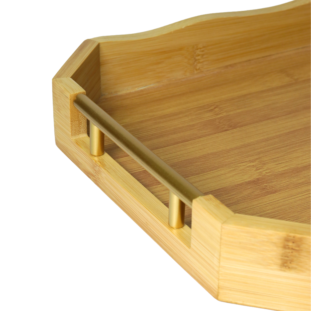 Set 3 plateaux en bois 36cm + 40cm + 44cm