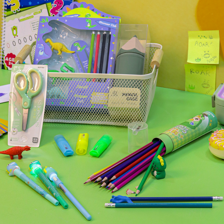 Pack Fournitures Dino 12pcs