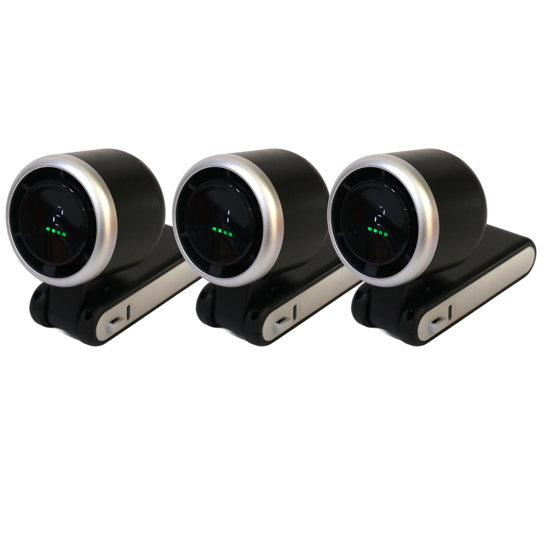 Set 3 mini ventilateurs 17cm USB