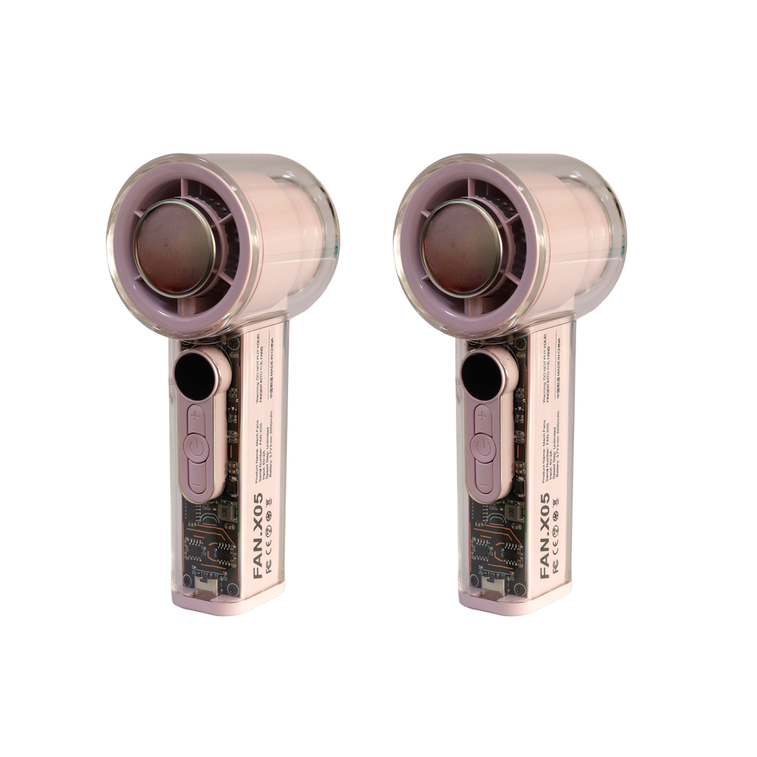 Set 2 mini ventilateurs 15cm USB
