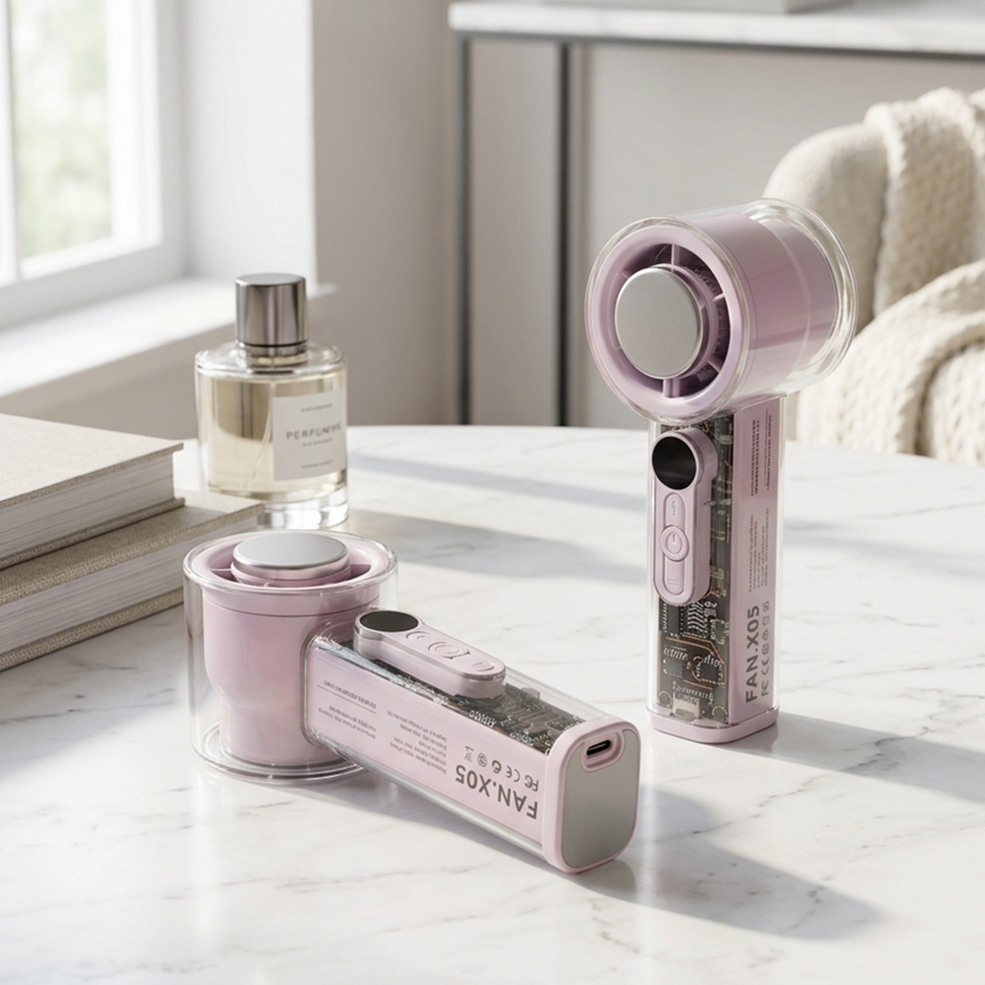 Set 2 mini ventilateurs 15cm USB