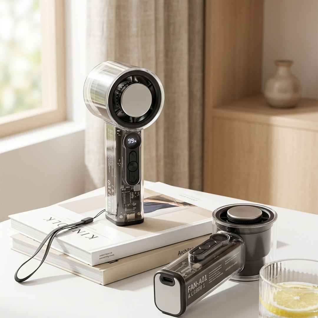 Set 2 mini ventilateurs 15cm USB