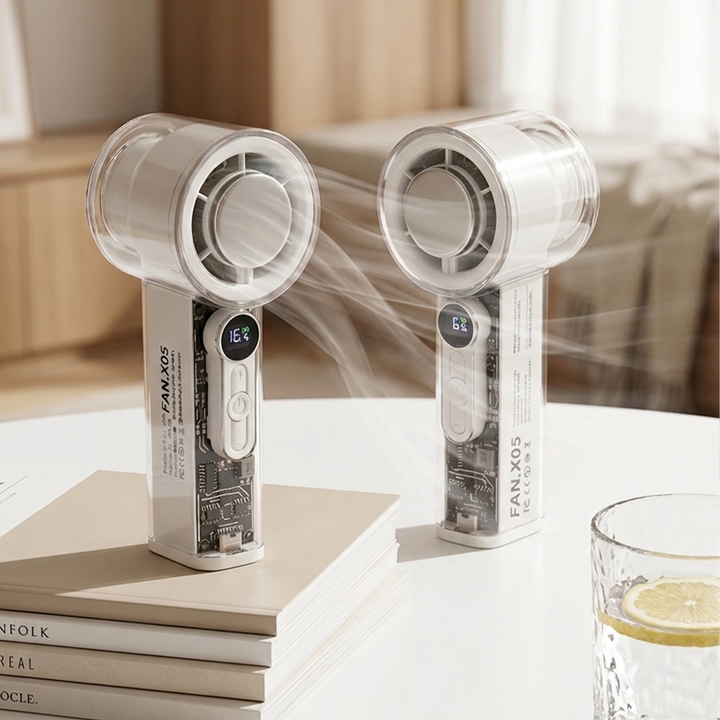 Set 2 mini ventilateurs 15cm USB