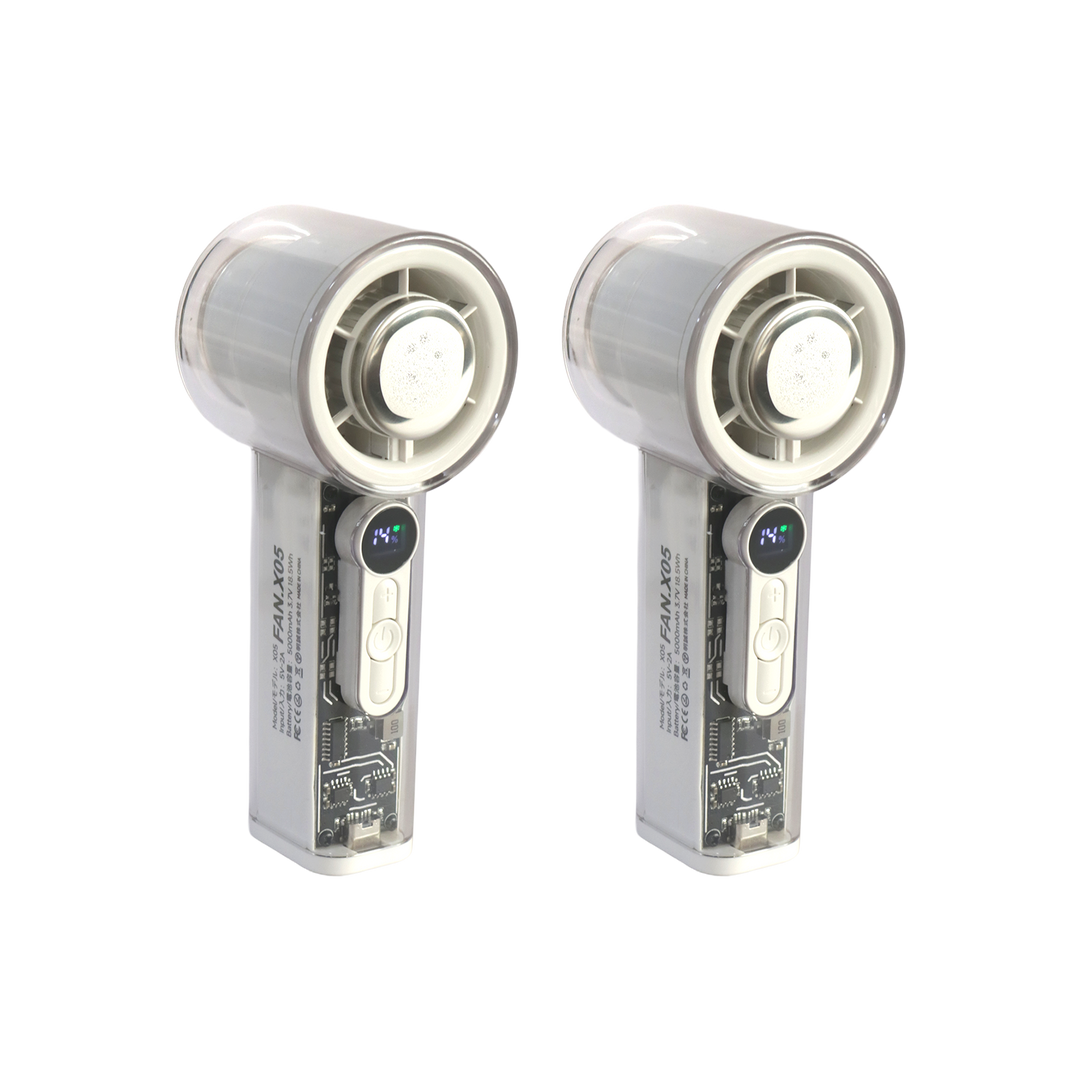Set 2 mini ventilateurs 15cm USB