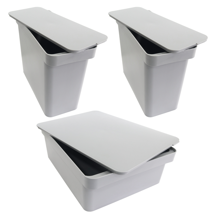 Set 2 boîtes rangement 14cm + 1 boîte de 28cm