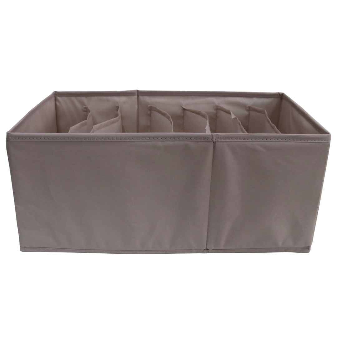 Panier de rangement multi-usage à 7 compartiments 45x25x18cm