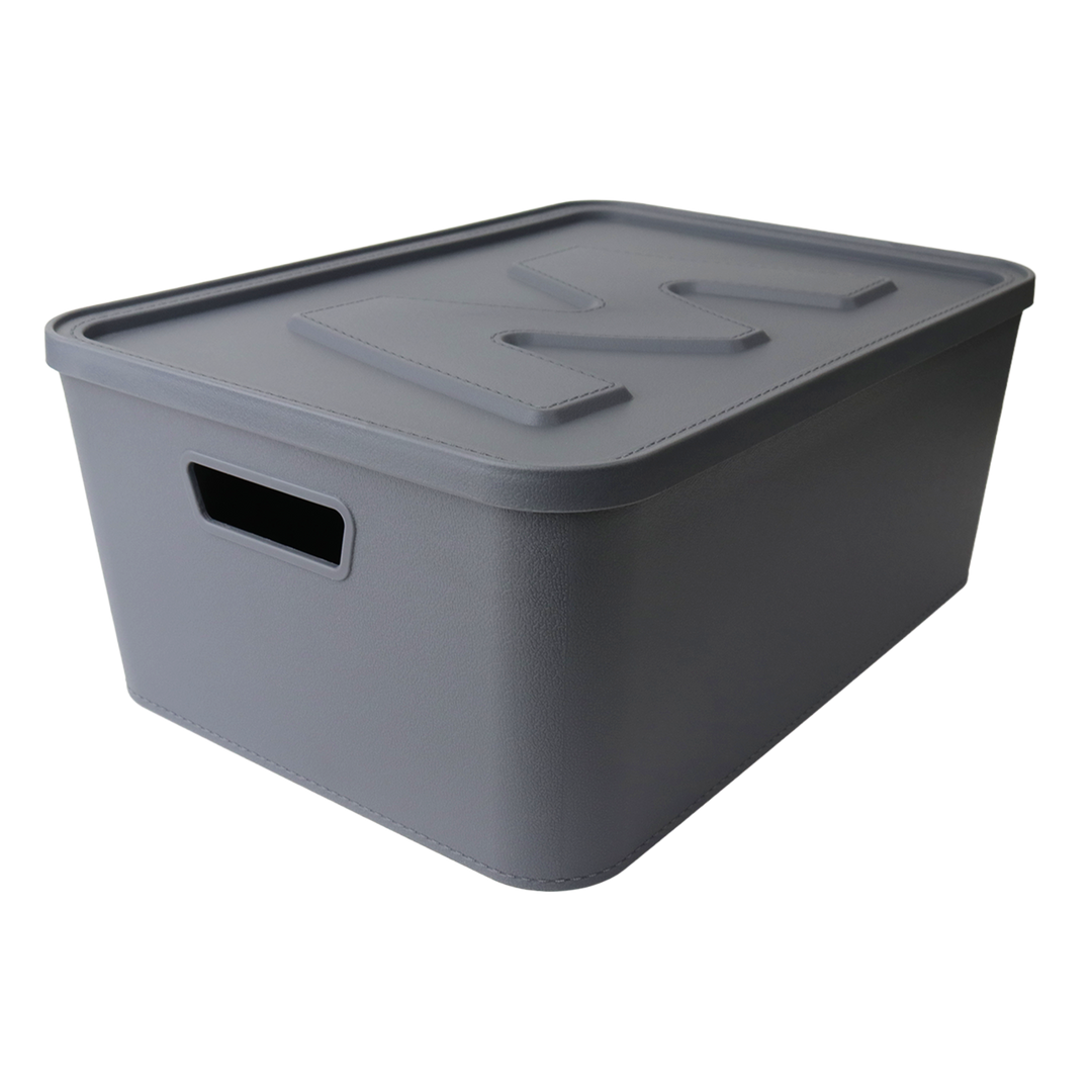 Set 3 boîtes de rangement en plastique 8L + 14L + 20L