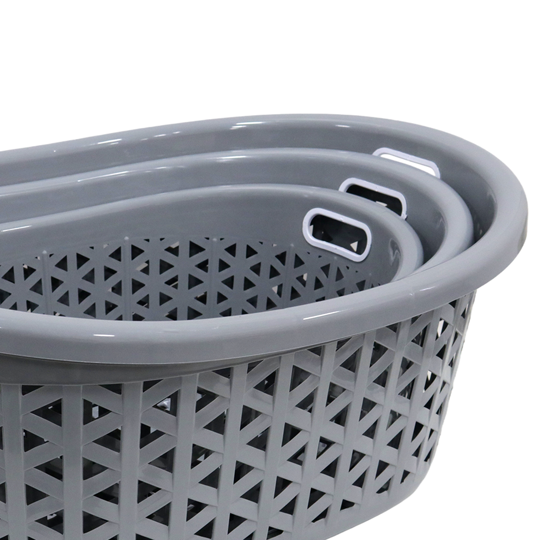 Etendoir en plastique + 3 paniers à linge 44cm + 52cm + 60cm