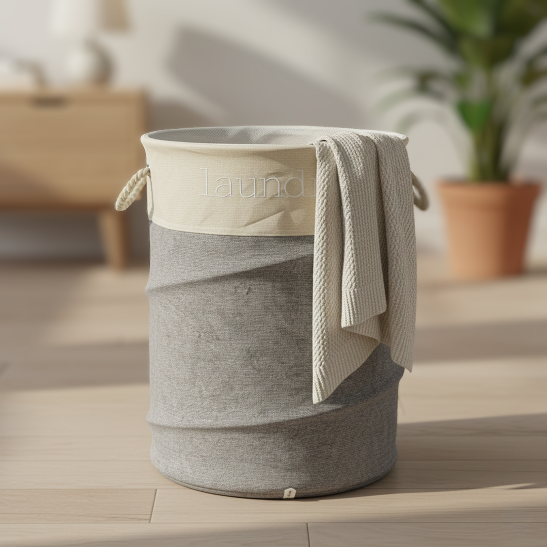 Panier à linge en tissu 40x59cm