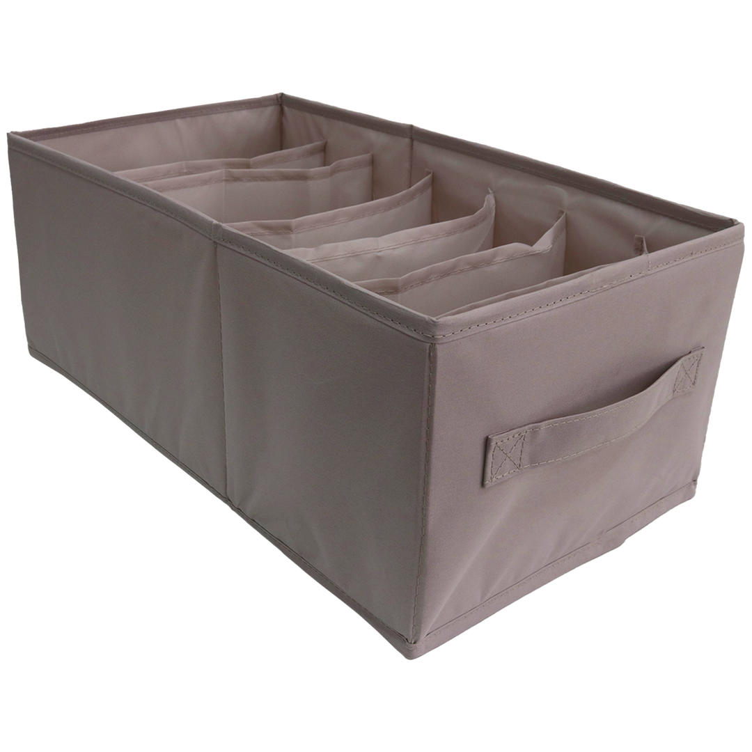 Panier de rangement multi-usage à 7 compartiments 45x25x18cm