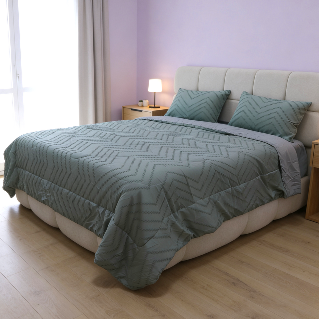 Parure de lit 4pcs 2x220x240cm / 2x50x70cm modèle 6