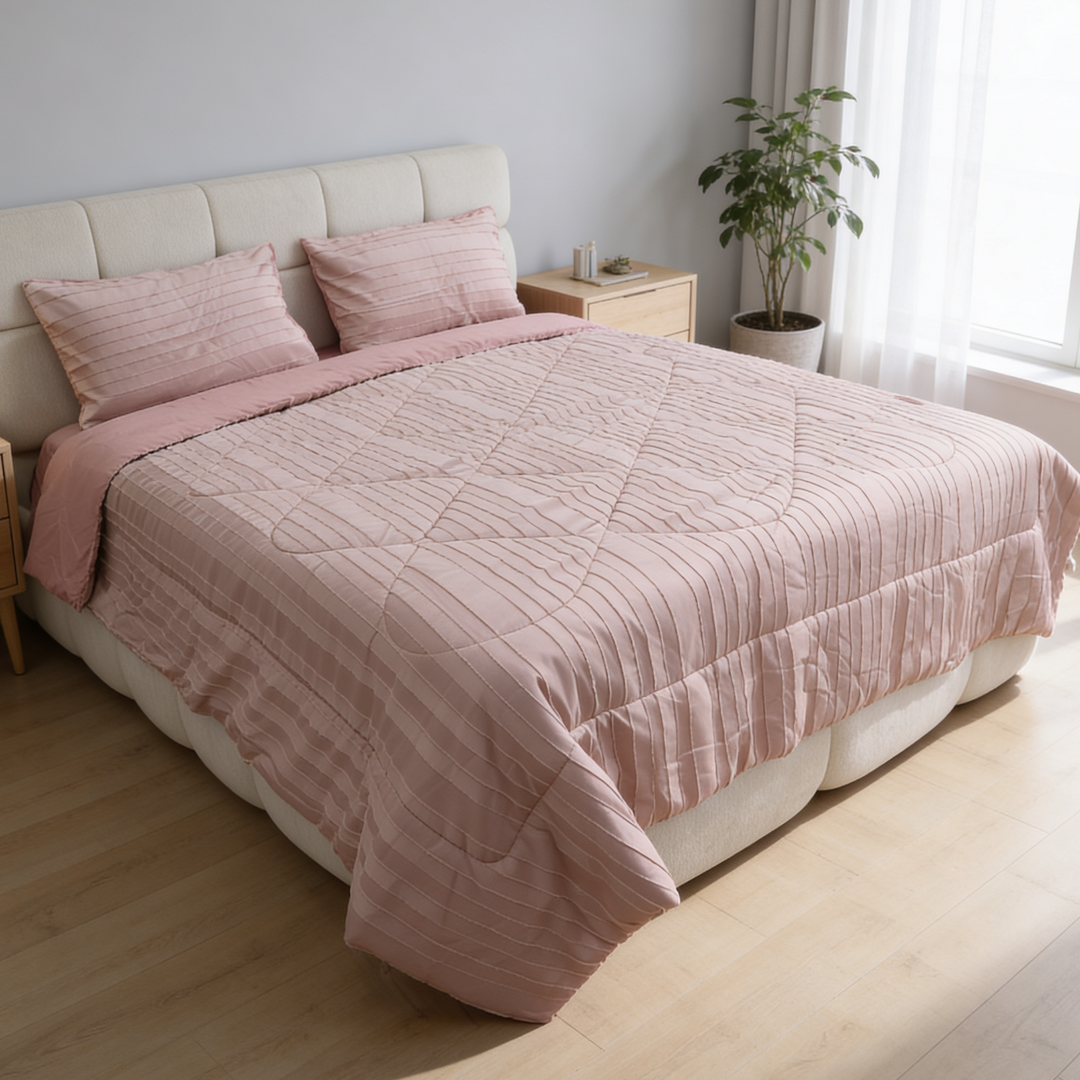 Parure de lit 4pcs 2x220x240cm / 2x50x70cm modèle 3