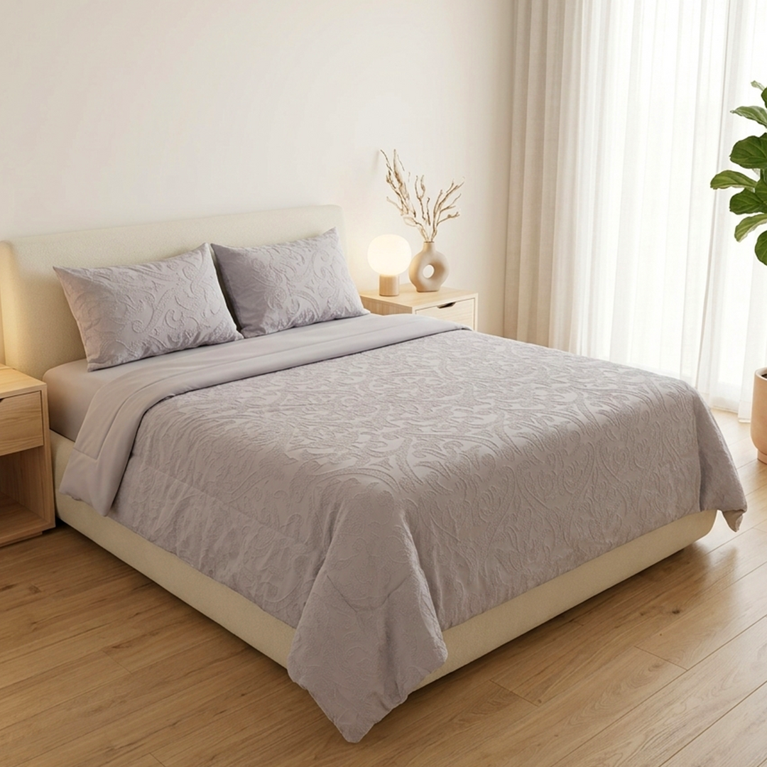 Parure de lit 4pcs 2x220x240cm / 2x50x70cm modèle 1