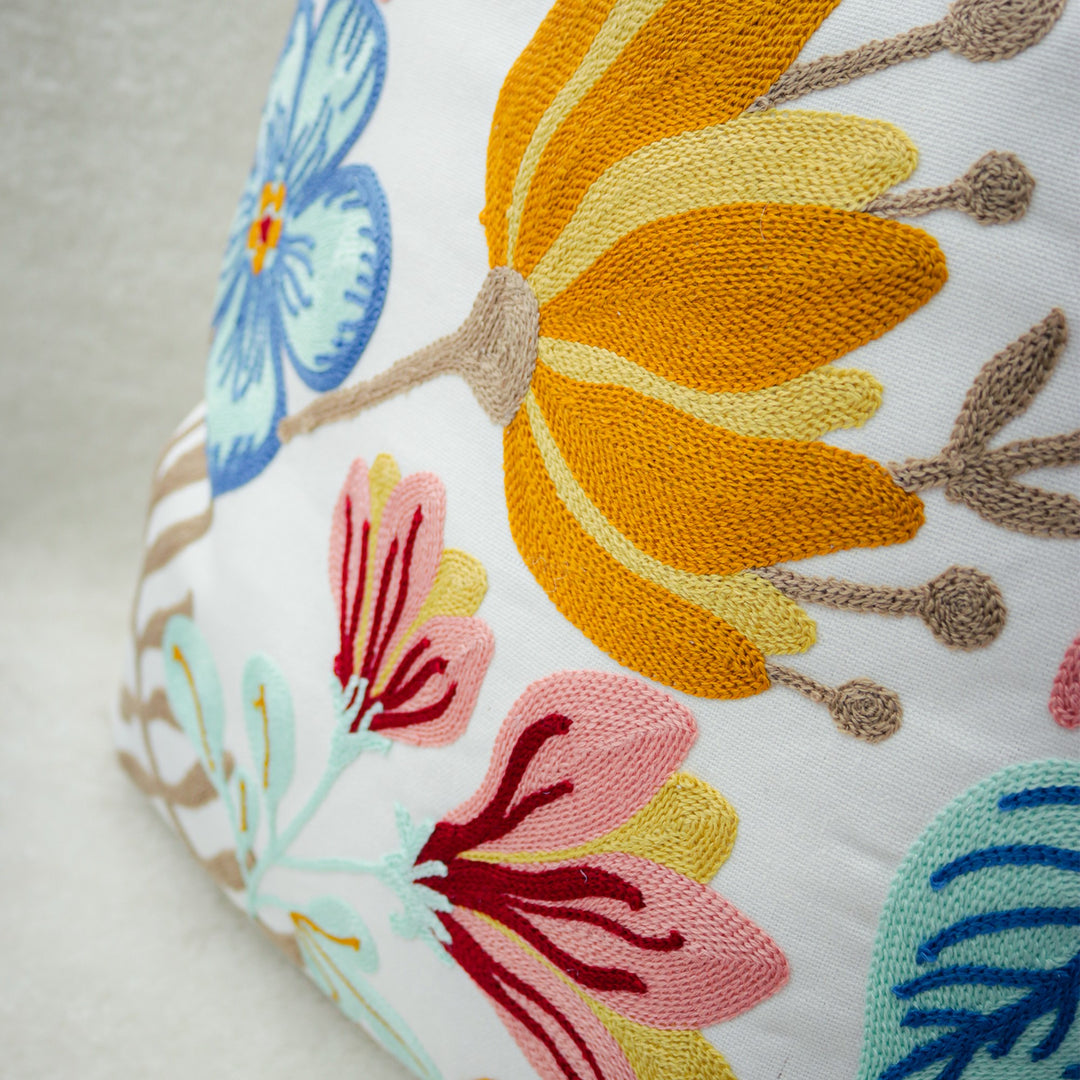 Coussin fleuri 45x45cm