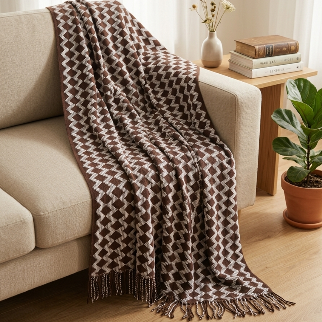 Plaid zigzag 130x170cm