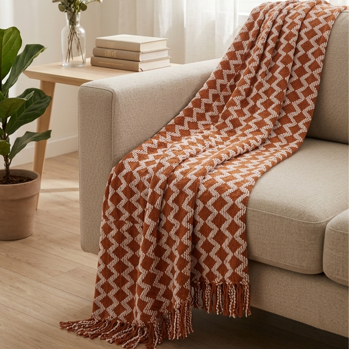 Plaid zigzag 130x170cm