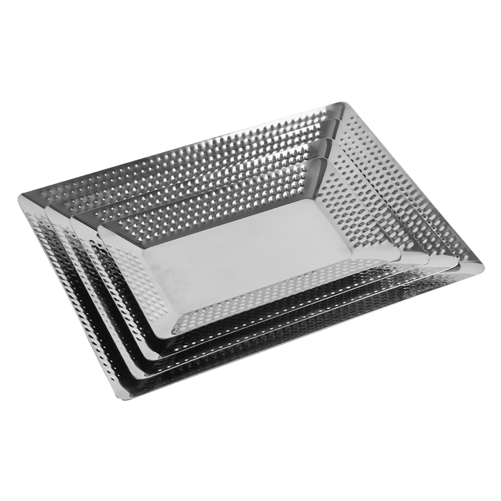 Plat rectangulaire en métal 26x16cm - Saga Cuisine