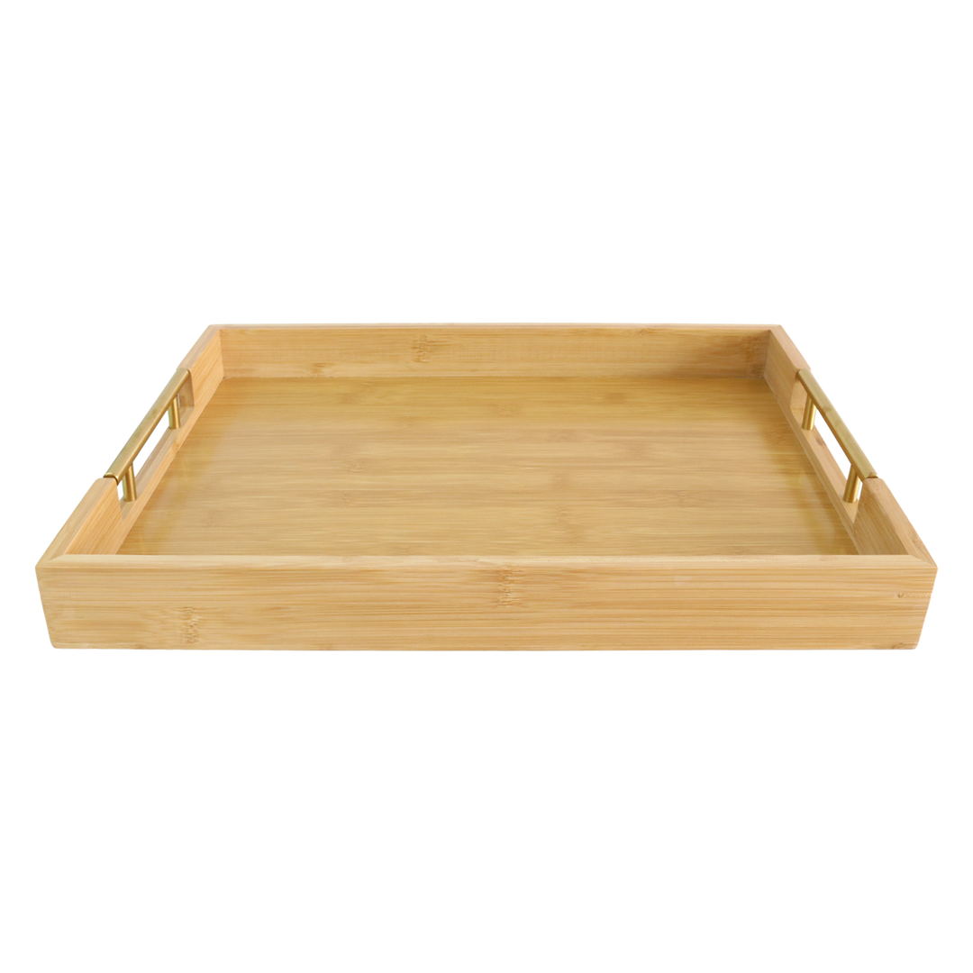 Set 3 plateaux en bambou rectangulaires 45cm+41cm+37cm