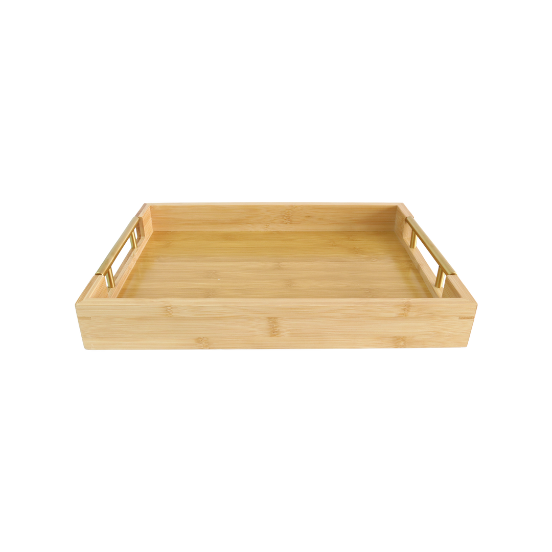 Set 3 plateaux en bambou rectangulaires 45cm+41cm+37cm