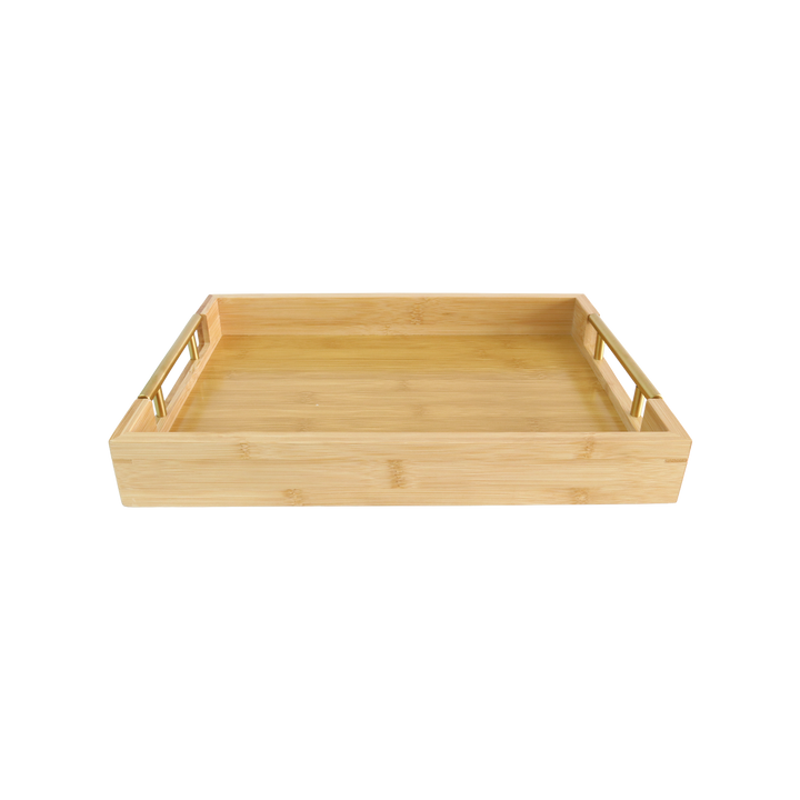 Set 3 plateaux en bambou rectangulaires 45cm+41cm+37cm
