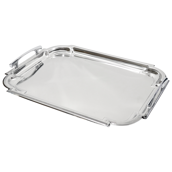 Plateau en inox rectangulaire 56x42cm