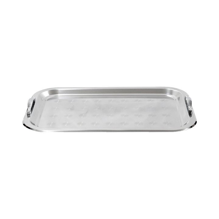 Plateau en inox rectangulaire 50x36cm
