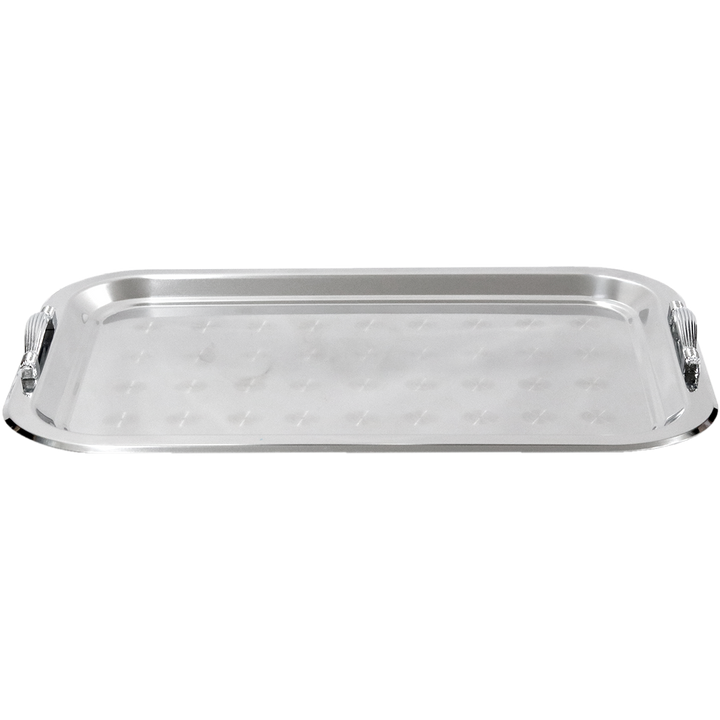 Plateau en inox rectangulaire 55x40cm