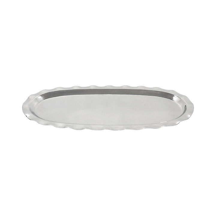 Plat en inox ovale 46,50x22,50cm