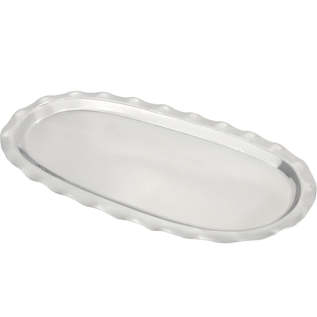 Plat en inox ovale 53,50x27cm