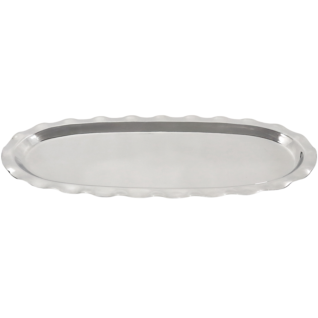 Plat en inox ovale 53,50x27cm