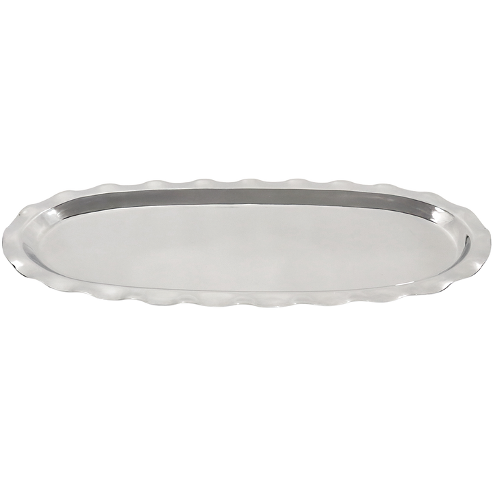 Plat en inox ovale 53,50x27cm