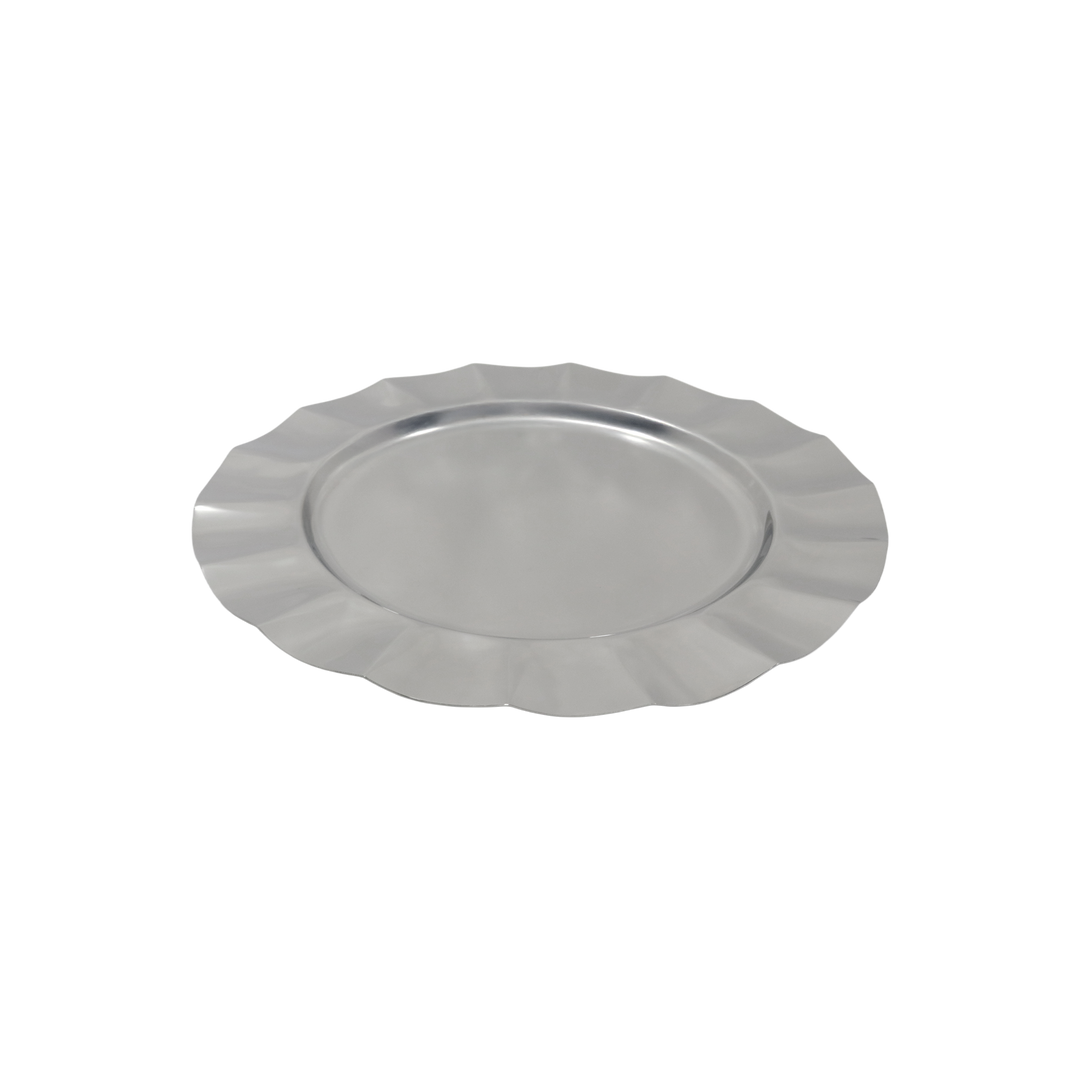 Plat en inox rond 35cm