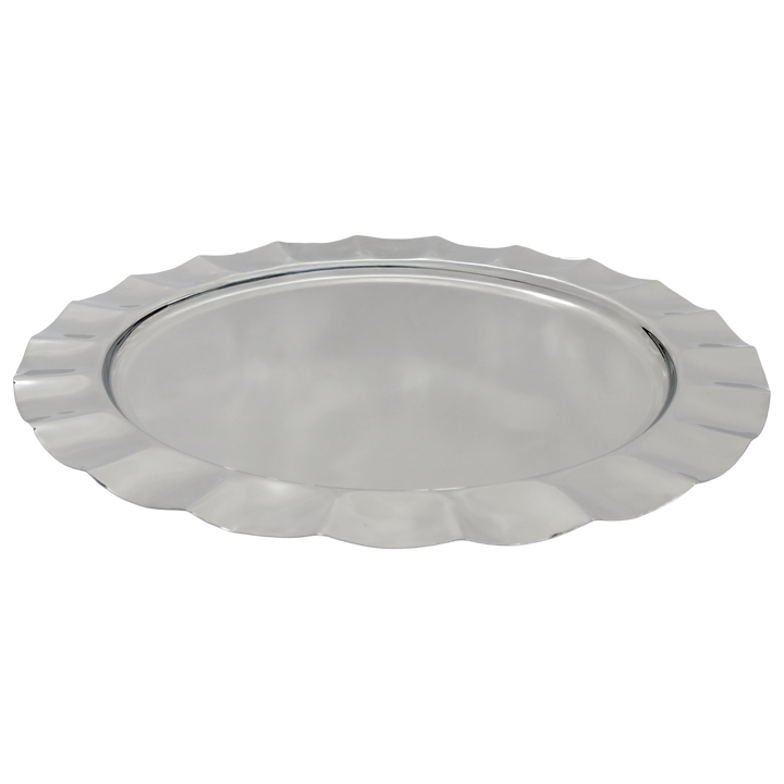 Plat en inox rond 45cm