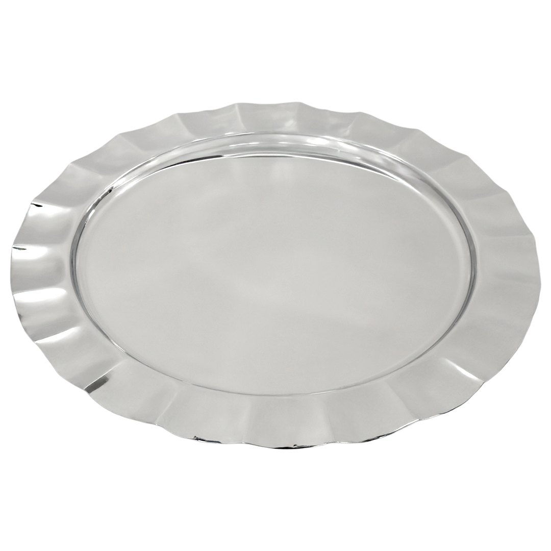 Plat en inox rond 45cm