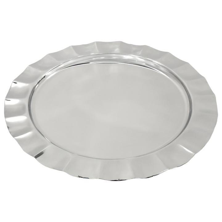 Plat en inox rond 45cm