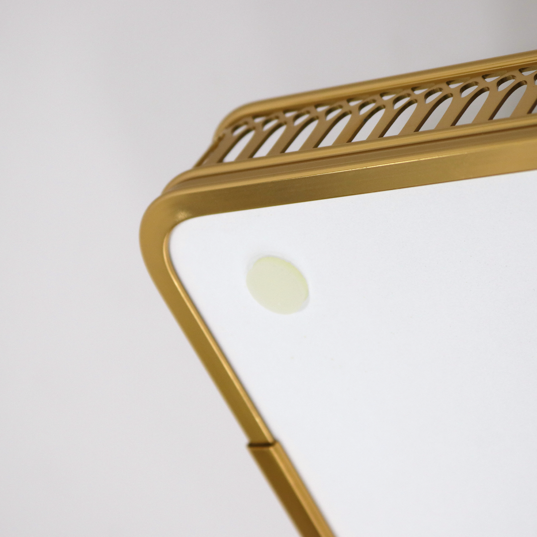 Set 2 plateaux miroir rectangulaires 40cm + 50cm