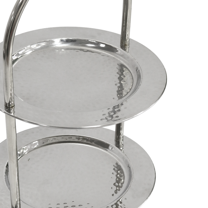 Présentoir 2 niveaux en inox 19x35cm