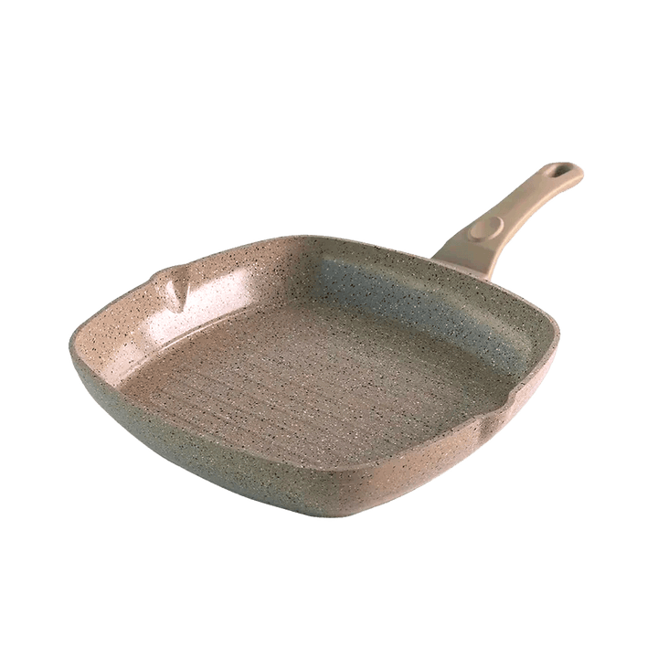 Poêle grille beige en granite 28cm - Saga Cuisine